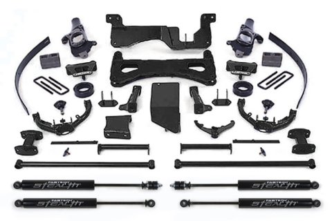Fabtech 07-08 GM C/K2500HD 8in Perf Sys w/Stealth (1x fabFTS21012BK, 1x fabFTS21013BK, 1x fabFTS21068BK, 2x fabFTS6063, 2x fabFTS6192)