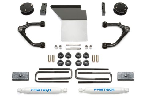 Fabtech 07-18 GM K1500 4in Uniball UCA System w/Rear Perf. Shocks (1x fabFTS21135) thumbnail 1