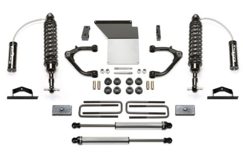 Fabtech 14-18 GM K1500 w/OE Alum. UCA 4in Uniball UCA System w/DL 2.5 Resi Coilover & Rear DL Shocks (1x fabFTS21220) thumbnail 1