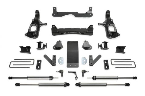 Fabtech 11-19 GM 2500HD 2WD/4WD 4in Basic Sys w/Dlss Shks (1x fabFTS21230, 1x fabFTS21231, 1x fabFTS21232, 2x fabFTS810942, 2x fabFTS811262)