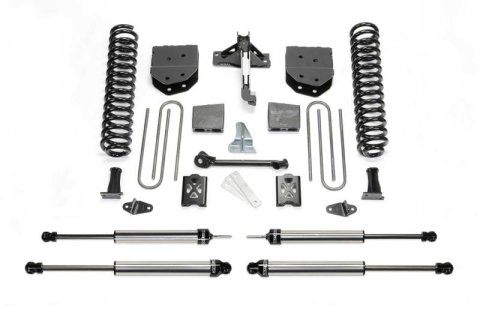 Fabtech 05-07 Ford F250 4WD w/o Factory Overload 6in Basic Sys w/Dlss Shks (Bundled Kit)