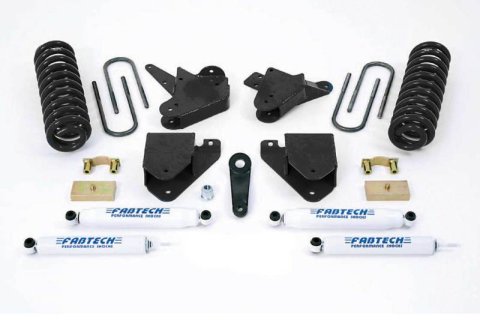 Fabtech 99-00 Ford F250/350 2WD w/7.3L Diesel 6in Basic Sys w/Perf Shks (Bundled Kit)