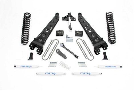Fabtech 08-16 Ford F250 4WD 6in Rad Arm Sys w/Coils & Perf Shks (1x fabFTS22024BK, 1x fabFTS22101, 1x fabFTS22139, 2x fabFTS7188, 2x fabFTS7266) thumbnail 1