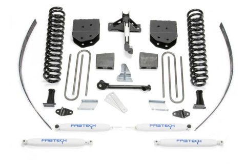 Fabtech 08-16 Ford F250 4WD w/Factory Overload 8in Basic Sys w/Perf Shks (Bundled Kit)