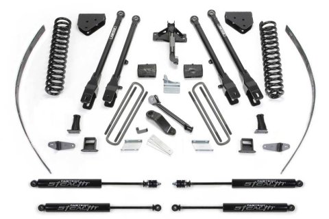 Fabtech 08-16 Ford F250 4WD w/Factory Overload 8in 4Link Sys w/Coils & Stealth (Bundled Kit)
