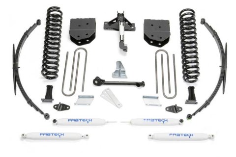 Fabtech 08-16 Ford F250/350 4WD 8in Basic Sys w/Perf Shks & Rr Lf Sprngs (Bundled Kit) thumbnail 1