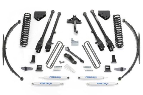 Fabtech 08-16 Ford F250/350 4WD 8in 4Link Sys w/Coils & Rr Lf Sprngs & Perf Shks (Bundled Kit) thumbnail 1