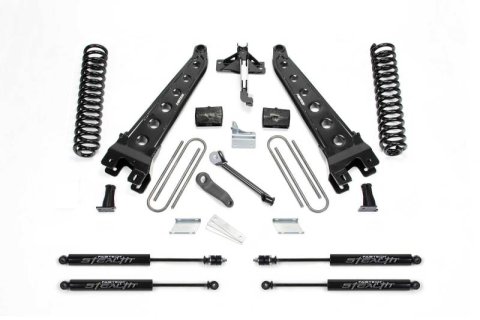 Fabtech 08-16 Ford F350/450 4WD 8 Lug 6in Rad Arm Sys w/Coils & Stealth (Bundled Kit)