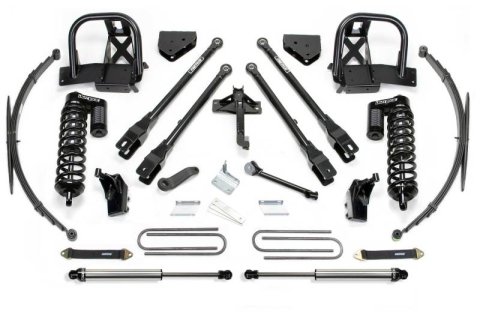 Fabtech 11-16 Ford F250/350 4WD 8in 4Link Sys w/Dlss 4.0 C/O& Rr Lf Sprngs & Rr Dlss (Bundled Kit)