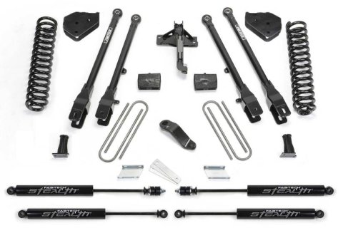 Fabtech 17-21 Ford F250/F350 4WD Gas 4in 4Link Sys w/Coils & Stealth (Bundled Kit)