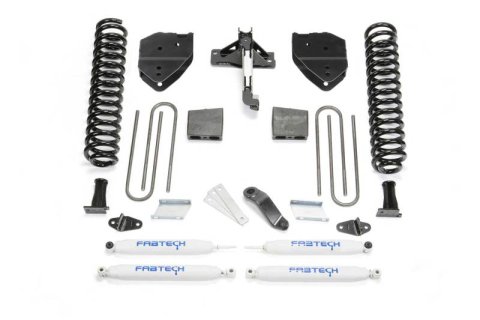 Fabtech 17-21 Ford F250/F350 4WD Gas 6in Basic Sys w/Perf Shks (1x fabFTS22218, 1x fabFTS22219, 1x fabFTS22250, 2x fabFTS7188, 2x fabFTS7266)