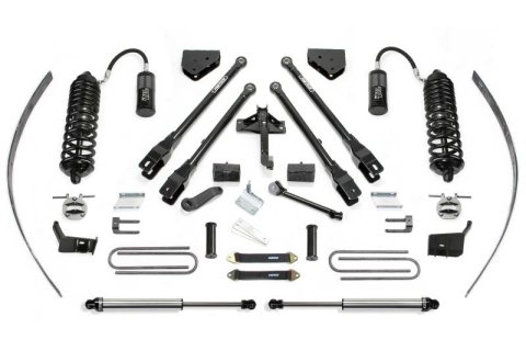 Fabtech 11-16 Ford F250 4WD w/o Factory Overload 8in 4Link Sys w/4.0 R/R & 2.25 (Bundled Kit)