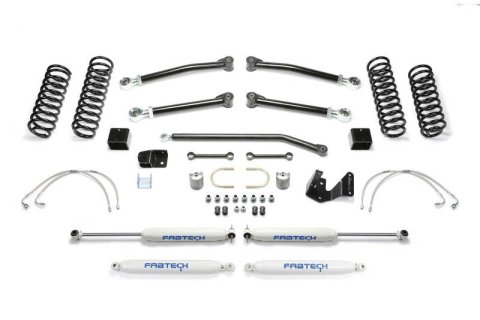 Fabtech 07-18 Jeep JK 4-Door 3in Trail Ii w/Perf Shocks (Bundled Kit)