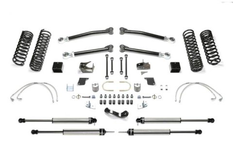 Fabtech 07-18 Jeep JK 2-Door 5in Trail Lt w/Dlss Shks (1x fabFTS24128, 1x fabFTS24131, 1x fabFTS24143, 2x fabFTS810222, 2x fabFTS811102)