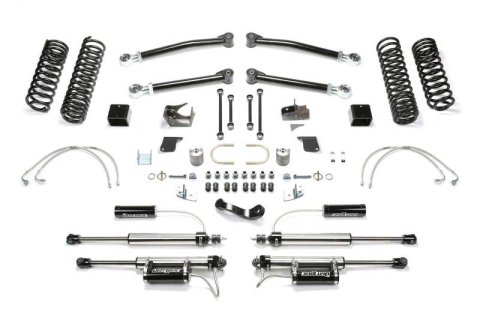 Fabtech 07-18 Jeep JK 2-Door 5in Trail Lt w/Dlss Resi (1x fabFTS24128, 1x fabFTS24131, 1x fabFTS24143, 2x fabFTS800222, 2x fabFTS801102)