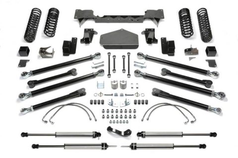 Fabtech 07-18 Jeep JK 4-Door 5in Crawler Lt w/Dlss Shks (Bundled Kit)
