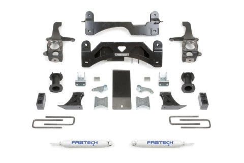 Fabtech 16-21 Toyota Tundra 2WD/4WD 6in Basic Sys w/C/O Spacers & Perf Rr Shks (1x fabFTS26022BK, 1x fabFTS26071, 1x fabFTS26072, 2x fabFTS7189)