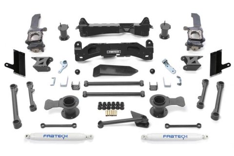 Fabtech 10-15 Toyota 4Runner 4WD 6in Basic Sys w/Perf Shks (1x fabFTS26010BK, 1x fabFTS26080, 1x fabFTS26081, 1x fabFTS26082, 2x fabFTS7237)