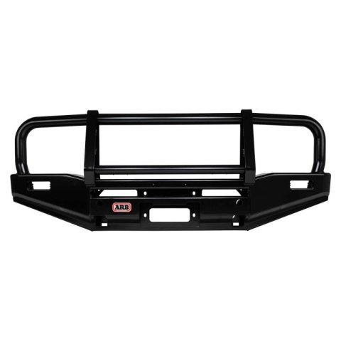 ARB Deluxe Bumpers for 1993 DEFENDER 110, 1994-1997 90 - 3432300B Bumpers, Bumpers, Front, Fabricated, Steel, Black Powdercoated, Land Rover, Sold as a Kit thumbnail 2