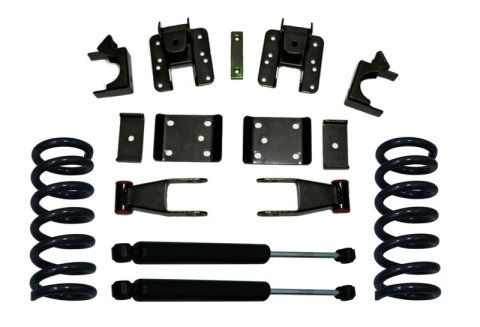 MaxTrac 14-18 GM C/K1500 2WD/4WD Extended/Crew Cab 2in/4in Lowering Coil Kit (1x mxt201340, 1x mxt251520-8)
