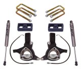 MaxTrac 16-18 GM C1500 2WD w/Stamped Steel Susp. 5in/3in MaxPro Elite Spindle Lift Kit w/FOX Shocks (1x mxt701550, 1x mxt901740F) thumbnail 1