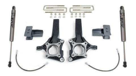 MaxTrac 15-18 Ford F-150 2WD 4.5in/2in MaxPro Elite Spindle Lift Kit w/FOX Shocks (1x mxt703440, 1x mxt903220F)