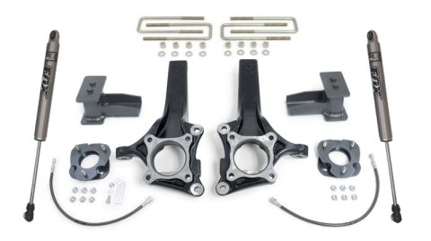 MaxTrac 09-13 Ford F-150 2WD 6.5in/4in MaxPro Elite Spindle Lift Kit w/FOX Shocks (1x mxt703440, 1x mxt873425F, 1x mxt903141F)