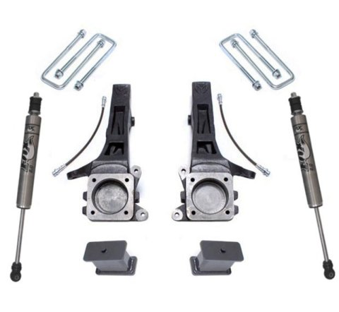 MaxTrac 05-18 Toyota Tacoma 2WD 6 Lug 4in/2in MaxPro Elite Spindle Lift Kit w/FOX Shocks (1x mxt706840, 1x mxt906820F) thumbnail 1