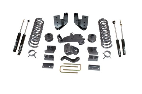 MaxTrac 14-18 RAM 2500 4WD 4in/1in MaxPro Coil Lift Kit w/Radius Arm Brkts & MaxTrac Shocks (Bundled Kit)