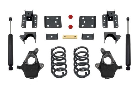 MaxTrac 14-16 GM C/K1500 2WD/4WD Extended/Crew Cab w/Cast Steel Susp. 3in/5in Lowering Kit (1x mxt101320, 1x mxt201360, 1x mxt251510-8)