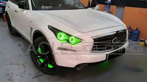 Oracle Infiniti QX70 09-15 Halo Kit - ColorSHIFT w/ Simple Controller thumbnail 7