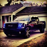 Oracle GMC Sierra 07-13 Halo Kit (New Square Ring Design) - ColorSHIFT w/o Controller thumbnail 5