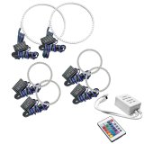Oracle Nissan Frontier 01-04 Halo Kit - Triple - ColorSHIFT w/ Simple Controller thumbnail 4