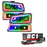 Oracle Chevy Silverado 03-06 Square Dual Halo Kit - ColorSHIFT w/ BC1 Controller thumbnail 4