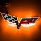 Oracle Chevrolet Corvette C6 Illuminated Emblem - Amber thumbnail 2