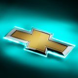 Oracle 16-19 Chevrolet Camaro Illuminated Bowtie - Dual Intensity - Aqua thumbnail 2