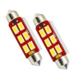 Oracle 44MM 6 LED 3-Chip Festoon Bulbs (Pair) - Cool White thumbnail 1