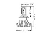 Oracle H7 4000 Lumen LED Headlight Bulbs (Pair) - 6000K thumbnail 9
