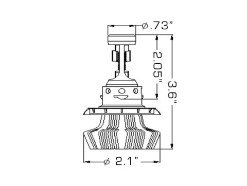 Oracle H13 4000 Lumen LED Headlight Bulbs (Pair) - 6000K thumbnail 4