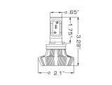 Oracle H16 4000 Lumen LED Headlight Bulbs (Pair) - 6000K thumbnail 6