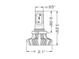 Oracle 9006 4000 Lumen LED Headlight Bulbs (Pair) - 6000K thumbnail 9