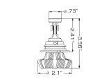 Oracle 9007 4000 Lumen LED Headlight Bulbs (Pair) - 6000K thumbnail 5