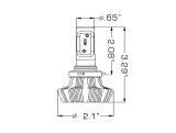 Oracle 9012 4000 Lumen LED Headlight Bulbs (Pair) - 6000K thumbnail 6