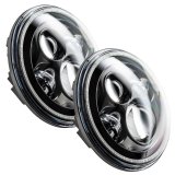 Oracle 7in High Powered LED Headlights - Black Bezel - ColorSHIFT thumbnail 5