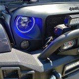 Oracle 7in High Powered LED Headlights - Black Bezel - ColorSHIFT thumbnail 6