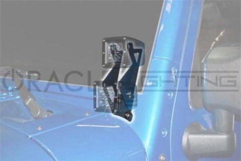 Oracle Jeep JK Dual Mounting Pillar Brackets (Pair) thumbnail 5