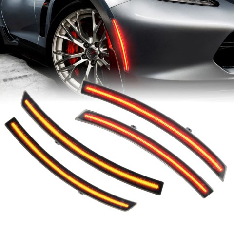 Oracle Chevrolet Corvette C7 Concept Sidemarker Set - Tinted - No Paint thumbnail 2