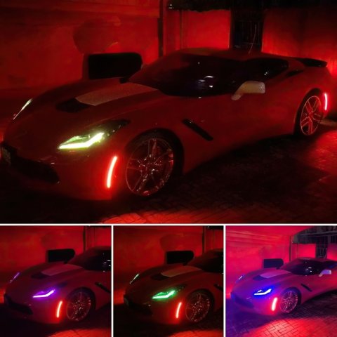 Oracle Chevrolet Corvette C7 Concept Sidemarker Set - Tinted - No Paint thumbnail 5