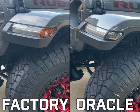 Oracle Jeep Wrangler JL Smoked Lens LED Front Sidemarkers thumbnail 6
