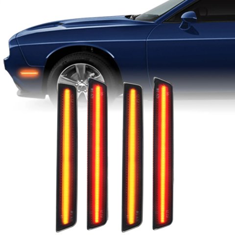 Oracle 15-21 Dodge Challenger Concept Sidemarker Set - Tinted - No Paint thumbnail 2